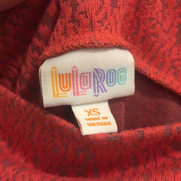 NWT Lularoe Cassie Pencil Skirt Knit coral XS - Picture 5 of 6